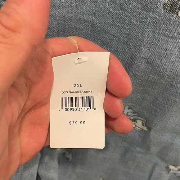 Disney Blue Denim Jacket with Mickey Character Print - Picture 8 of 10